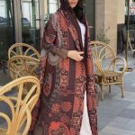 پليسه طرح قهوه اي طرح دار