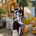 پلیسه طرح سفید مشکی