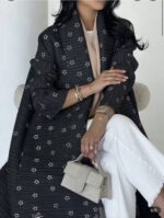 عبا پليسه طرح گل ریز - تصویر 3