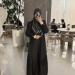 عبا پليسه  طرح دو دکمه مشکی